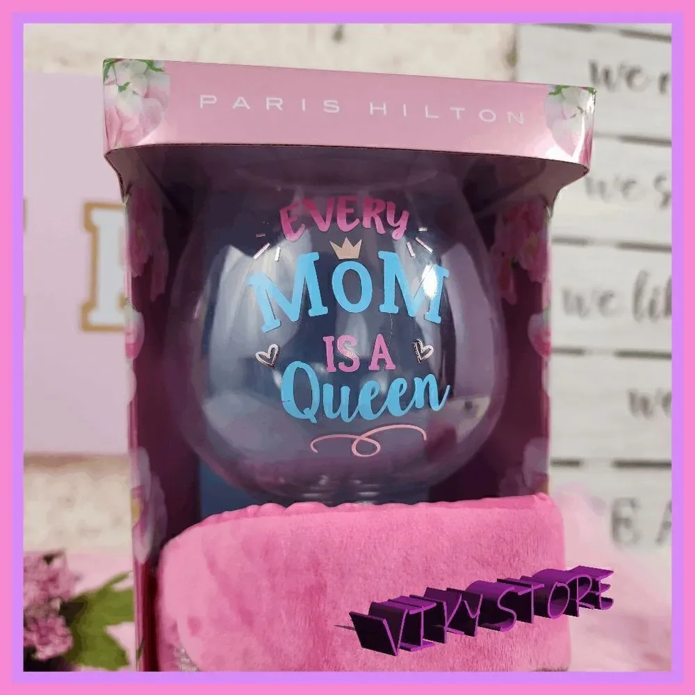 {PARIS HILTON} Wine Glass & Eye Mask Set 22 oz {wine glass}